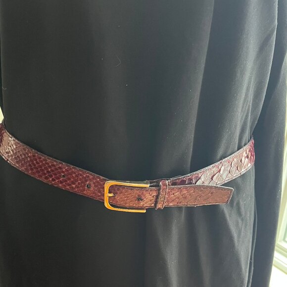 L'Aiglon women genuine snake belt Size Medium - Picture 1 of 5